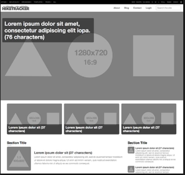 Image of a pattern library for the Biosite